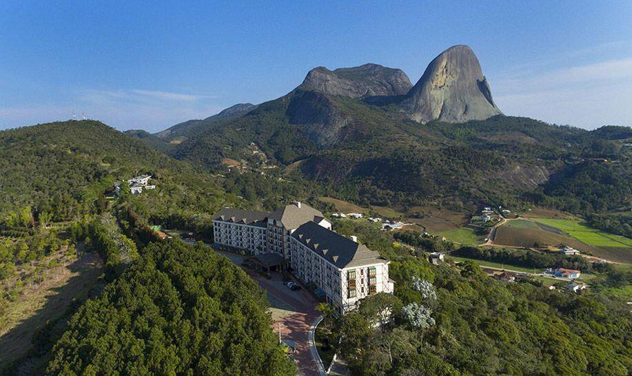 Apart Hotel Vista Azul - Hospedagem Nas Montanhas Домингос Мартинс Екстериор снимка