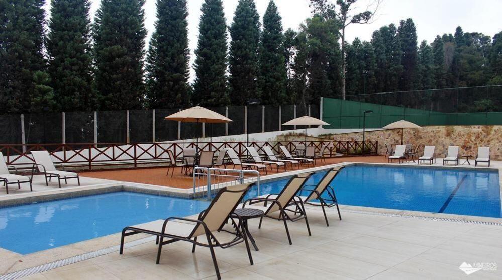 Apart Hotel Vista Azul - Hospedagem Nas Montanhas Домингос Мартинс Екстериор снимка